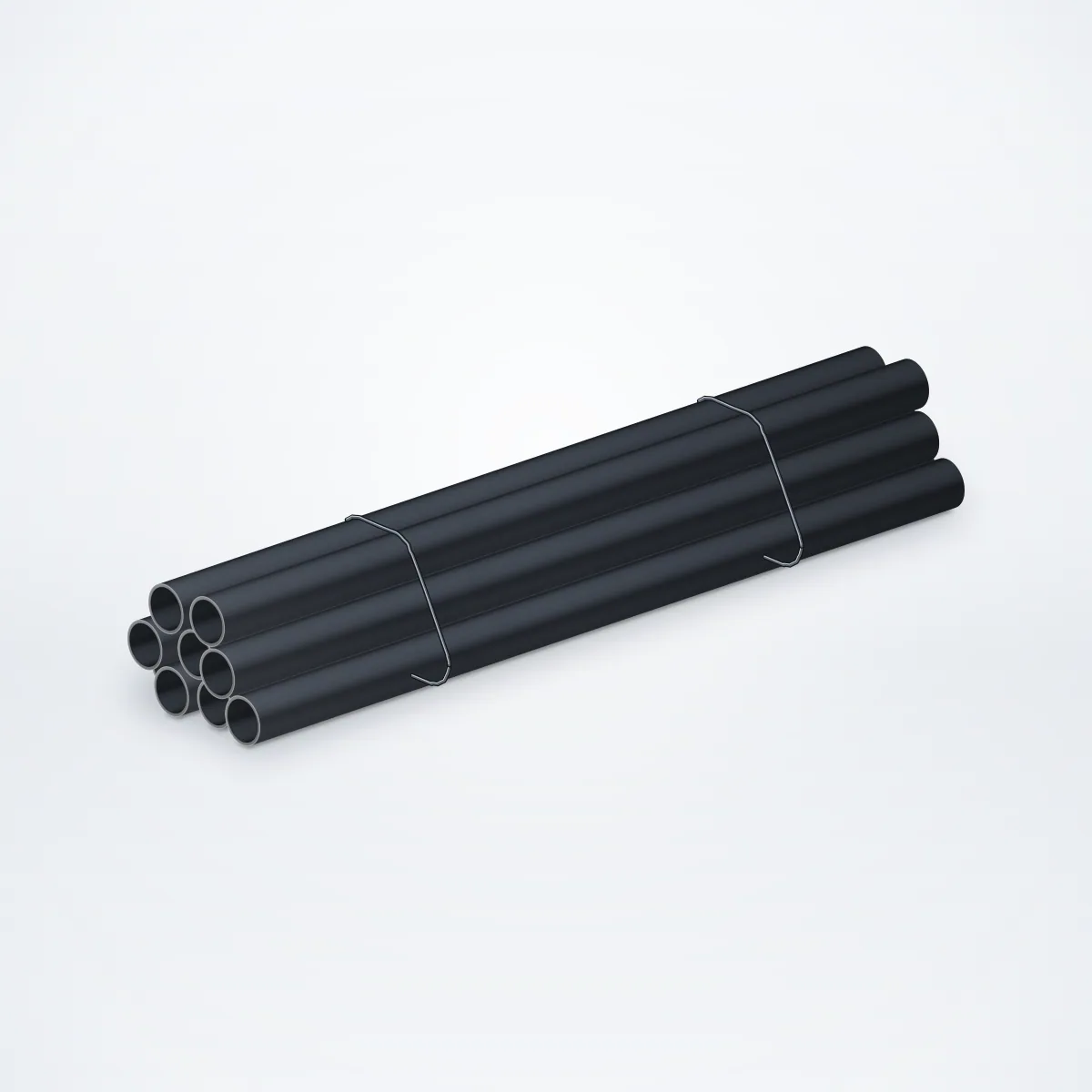 Pipa Besi Hitam 6 m